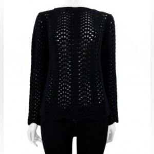 MaxMara Black Crochet Sweater